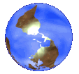 south-side-up globe
