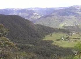 Vista de Huashapamba desde el norte